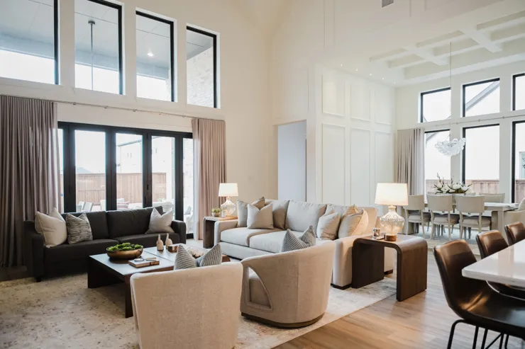 Double-height living room