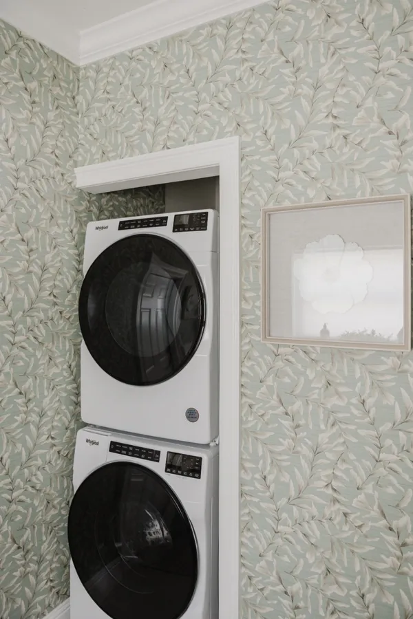 Laundry room wallpaper