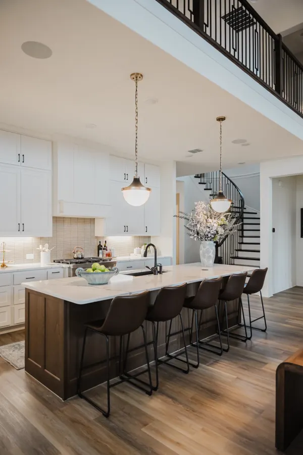 Open-plan kitchen
