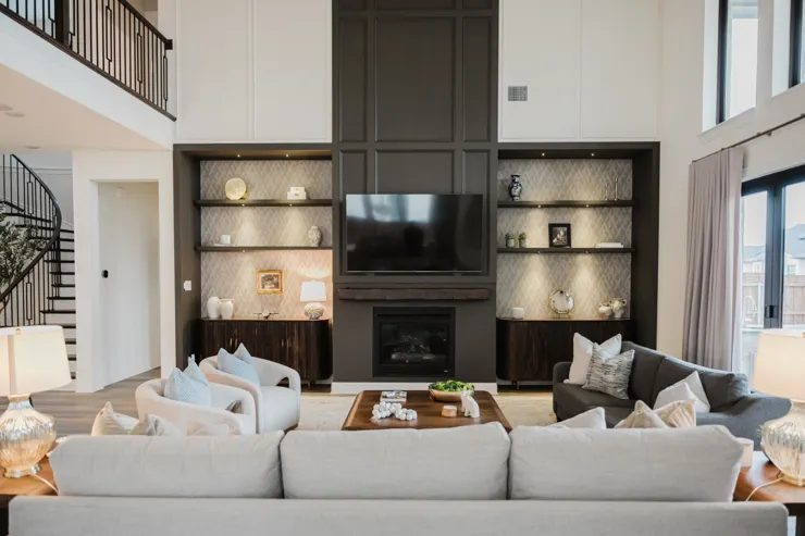 Living room and statement wall