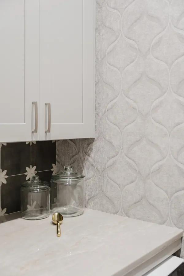 Geometric wallpaper detail